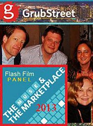 Grubstreet: Flash Film Panel Tara with writers Pamela Painter, Stace Budzko, Michael Dickes 2013