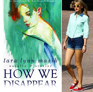 TaylorSwiftAsBooks on Instagram, matching the 'HOW WE DISAPPEAR' cover
